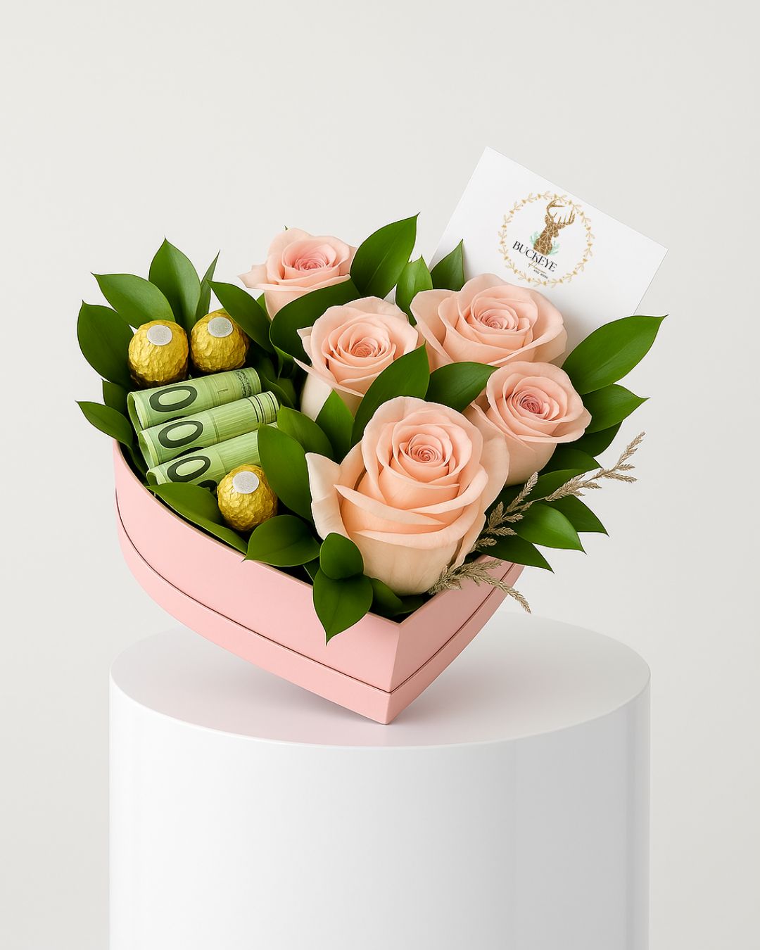 Sweet Love Heart Money Box – Buckeye Flowers, Marysville OH