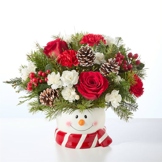 Jolly Snowman Bouquet –  Buckeye Flowers, Marysville OH