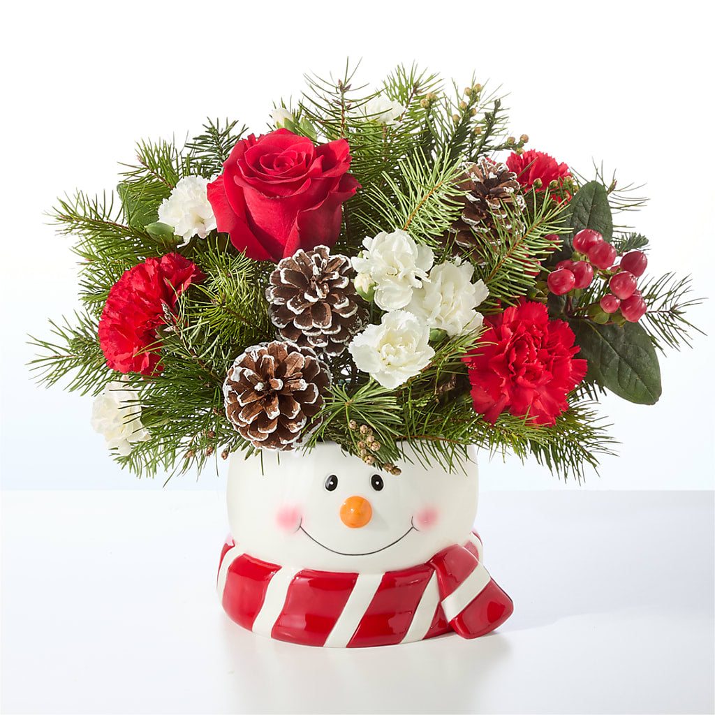 Jolly Snowman Bouquet –  Buckeye Flowers, Marysville OH
