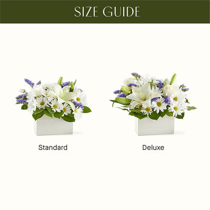 Beyond Blue Box Bouquet –  Buckeye Flowers, Marysville OH