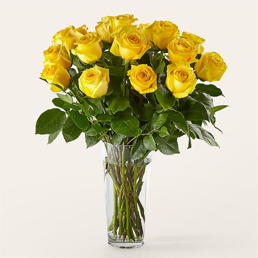 Long Stem Yellow Rose Bouquet –  Buckeye Flowers, Marysville OH