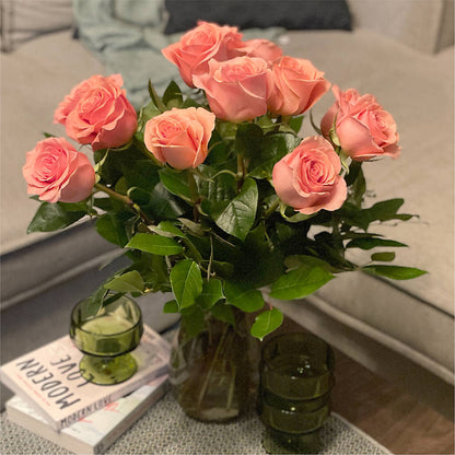 Long Stem Pink Rose Bouquet –  Buckeye Flowers, Marysville OH