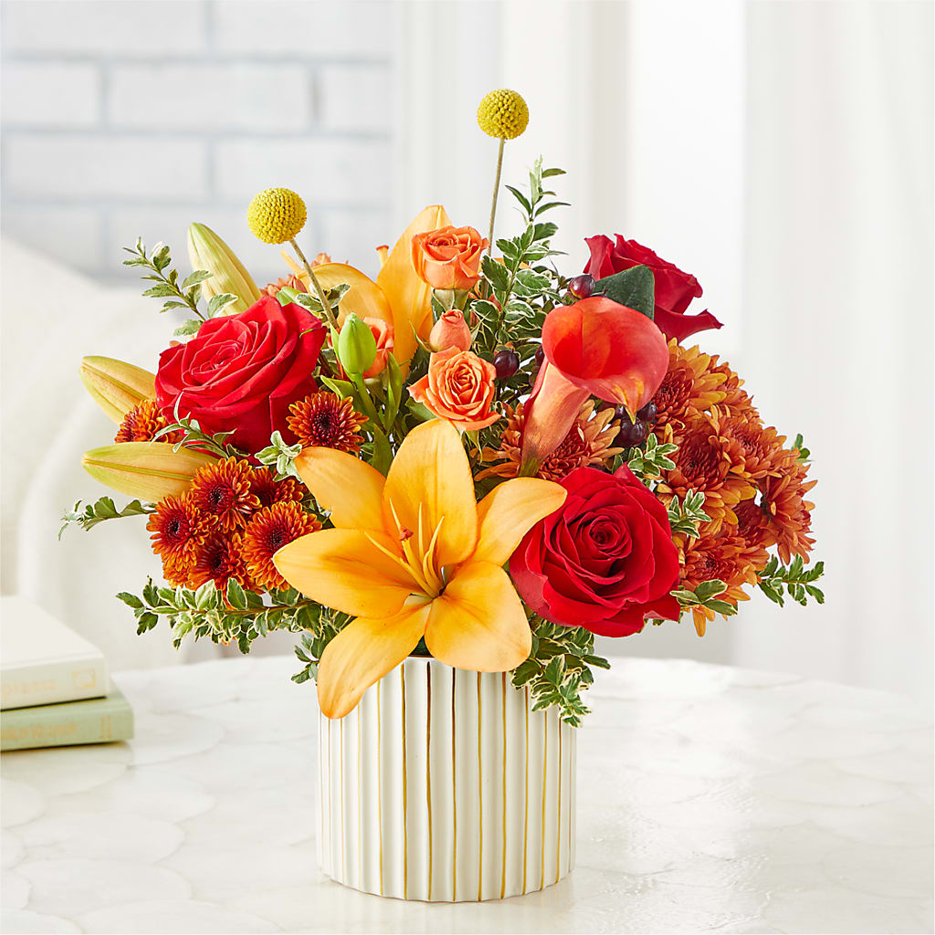 Scarlet Skies Bouquet –  Buckeye Flowers, Marysville OH
