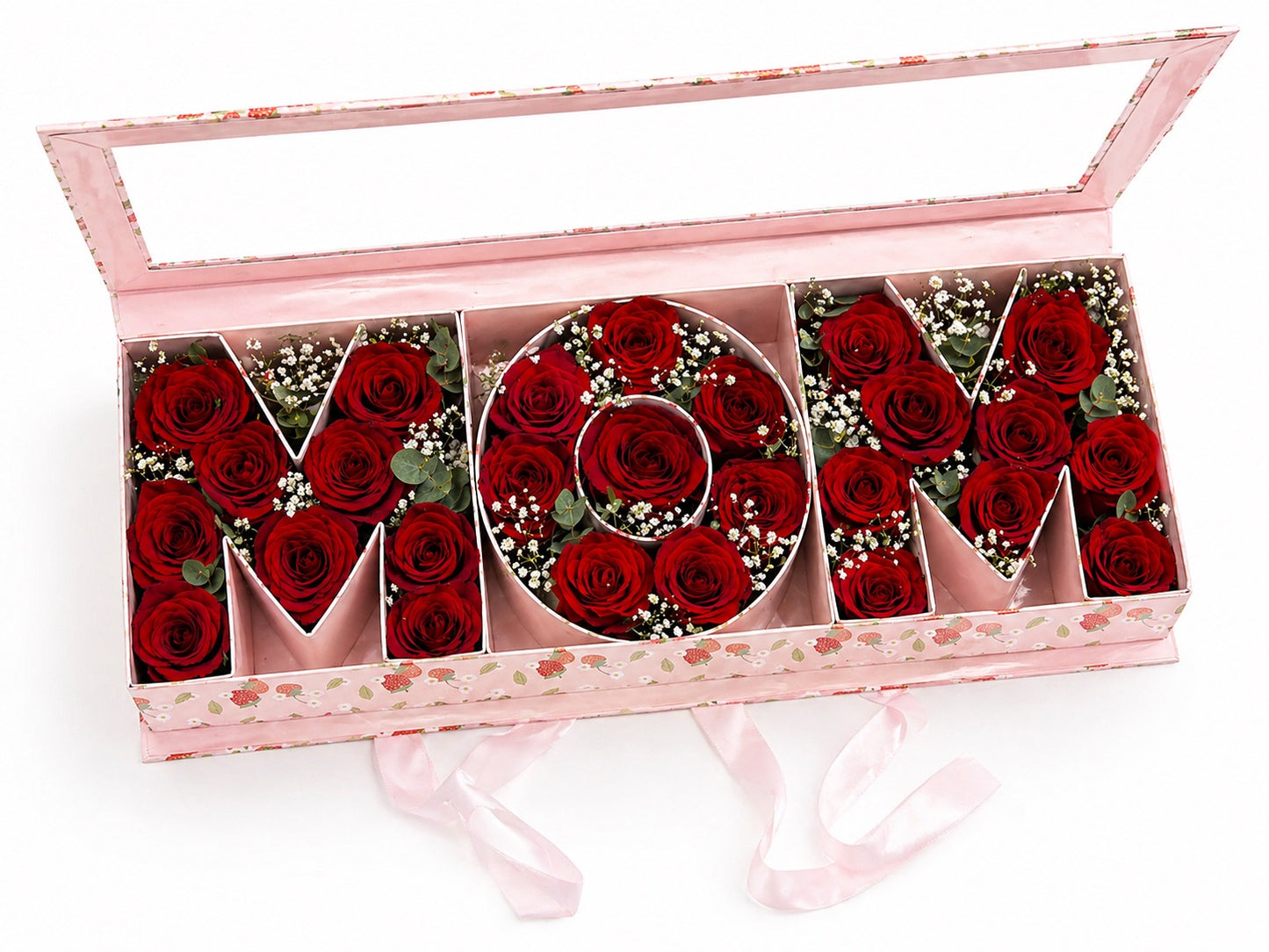 Mom rose Box - Luxury Mother's Day Floral Arrangement