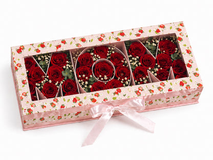 Mom rose Box - Luxury Mother's Day Floral Arrangement