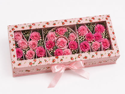 Mom rose Box PINK - Luxury Mother's Day Floral Arrangement