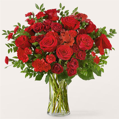 Brilliant Ruby Bouquet –  Buckeye Flowers, Marysville OH