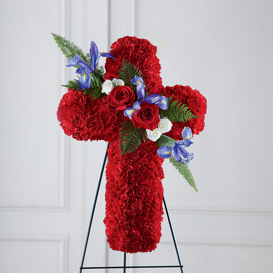 Faithful Hero Floral Cross –  Buckeye Flowers, Marysville OH