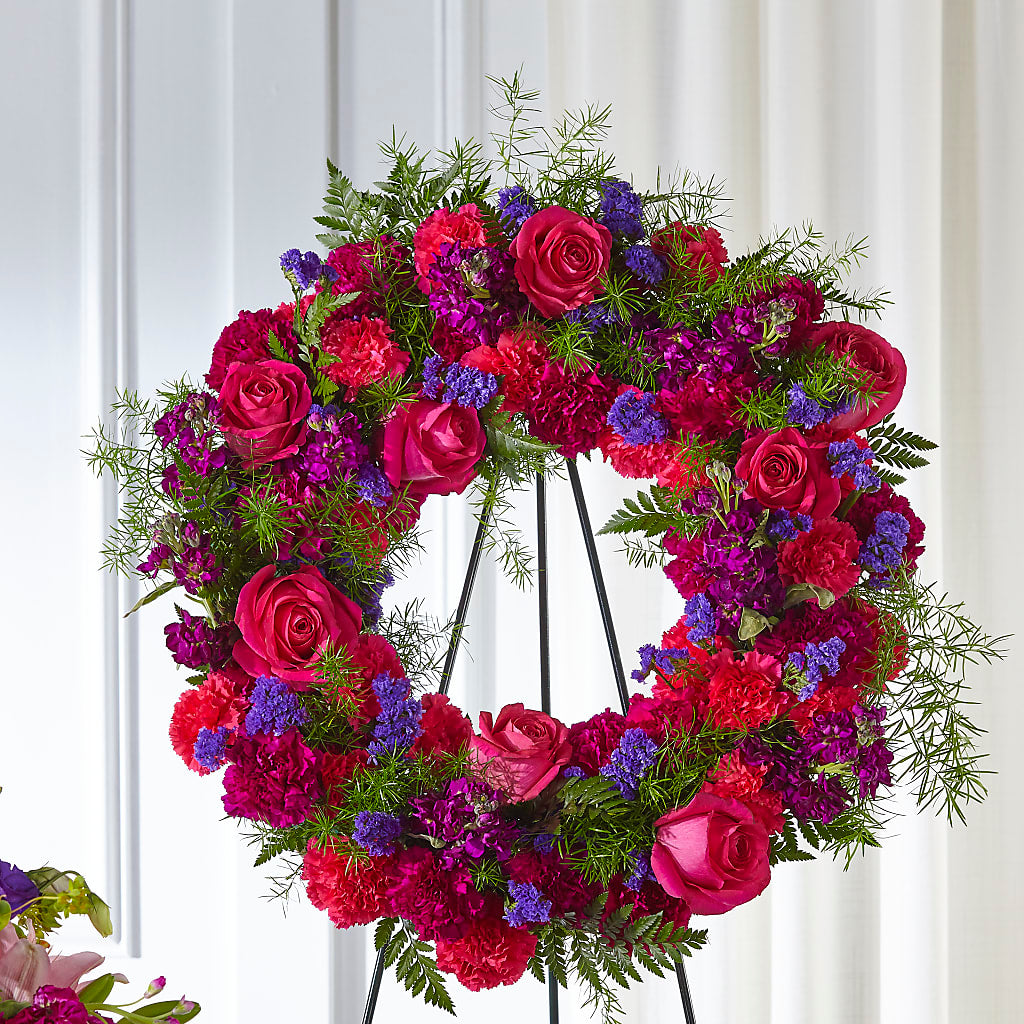 Calming Colors Wreath –  Buckeye Flowers, Marysville OH