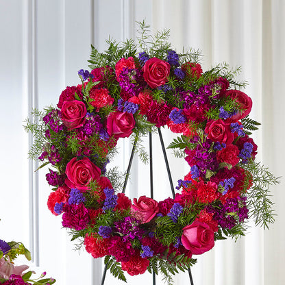 Calming Colors Wreath –  Buckeye Flowers, Marysville OH