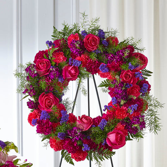 Calming Colors Wreath –  Buckeye Flowers, Marysville OH