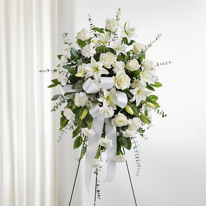 With Care Standing Spray –  Buckeye Flowers, Marysville OH