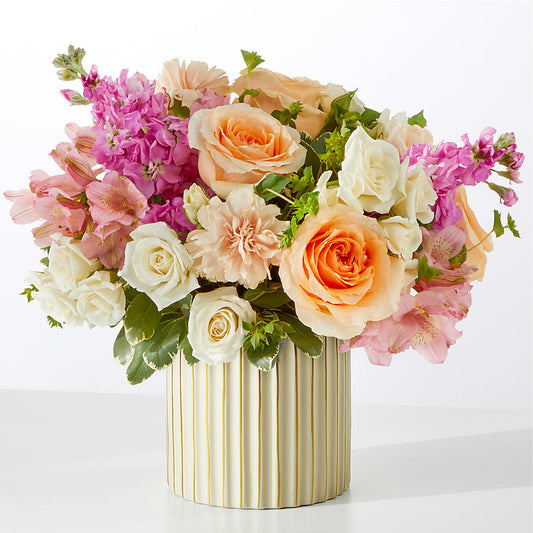 Paradise Bouquet with Ivory Vase –  Buckeye Flowers, Marysville OH
